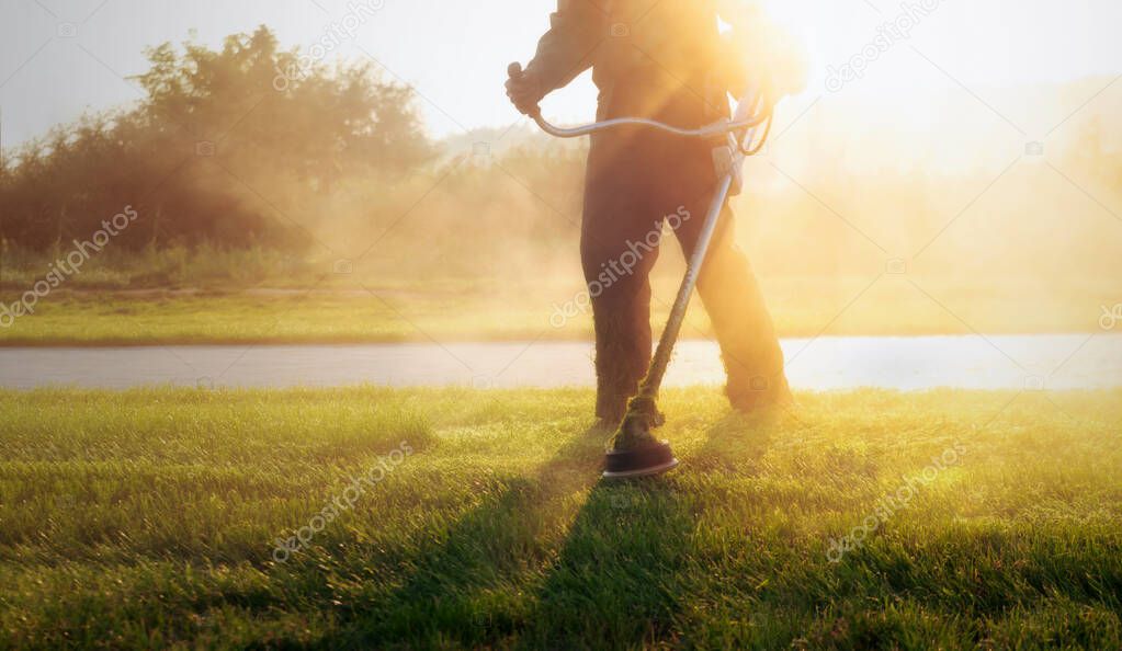 Öffentliche Grünfläche mit Wegen und Bepflanzung